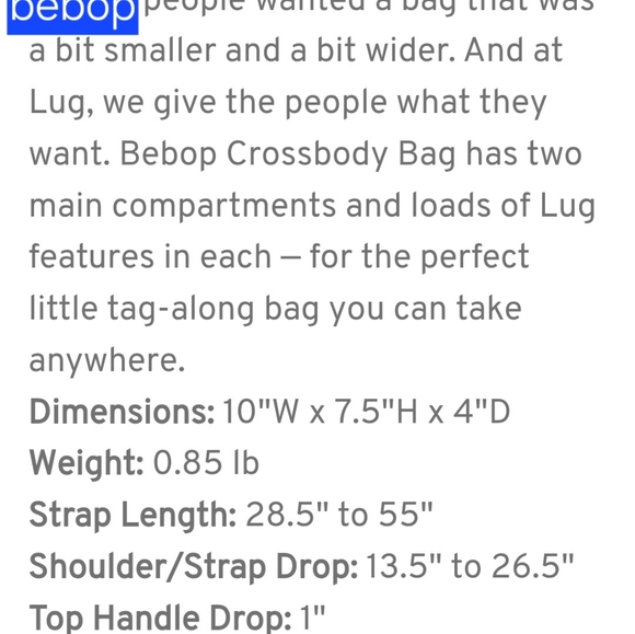 Lug Bebop crossbody - Picture 8 of 9